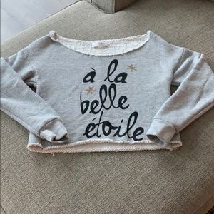 Spiritual Gangster Crop Sweatshirt Belle Etoile